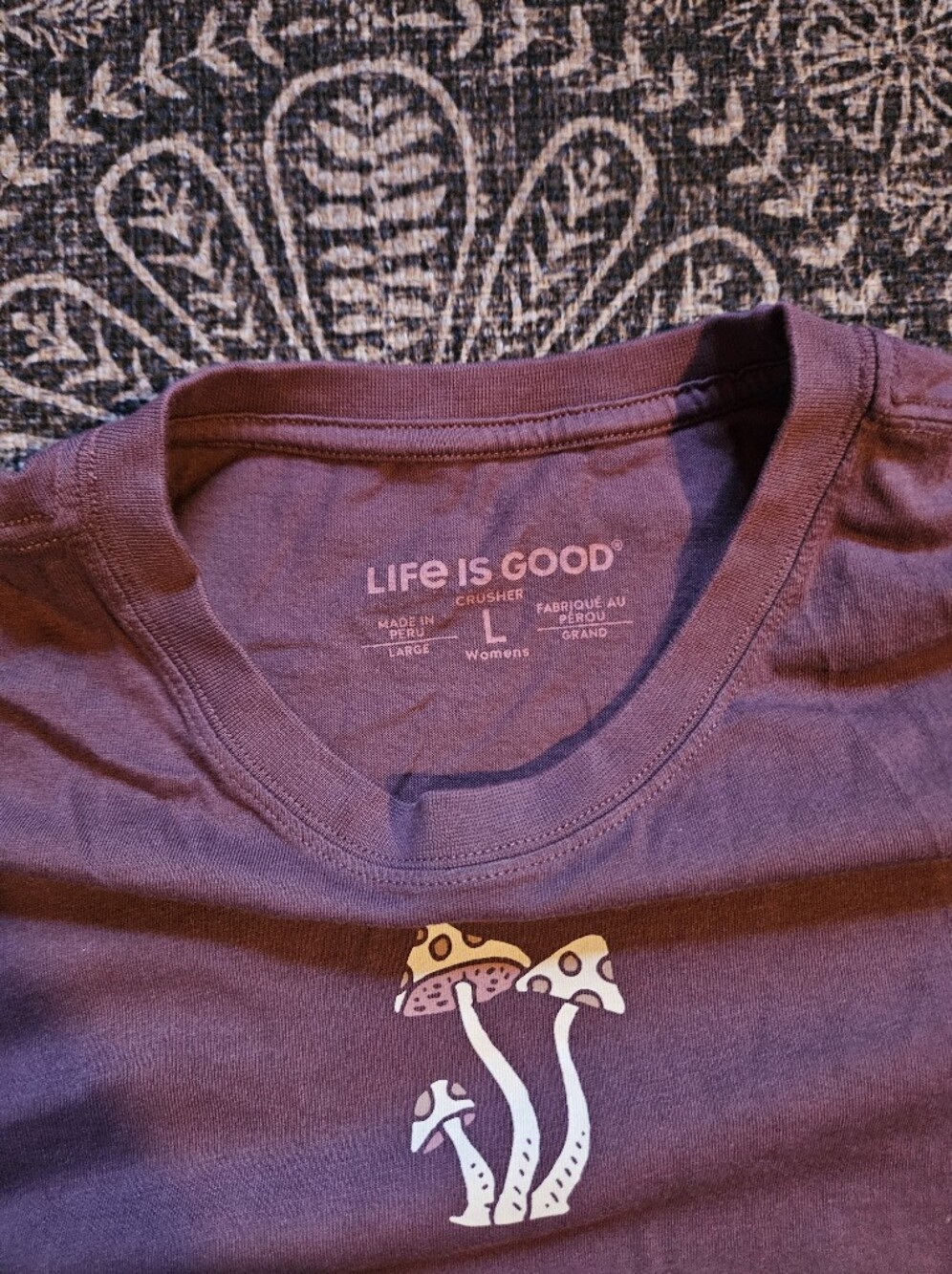 Life Is Good Autumn Mushroom Long Sleeve Tee - Picture 3 of 8